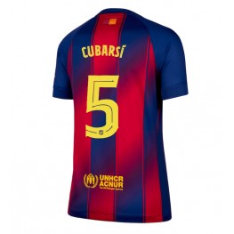 Barcelona Pau Cubarsi #5 Thuis tenue Dames 2025-26 Korte Mouw